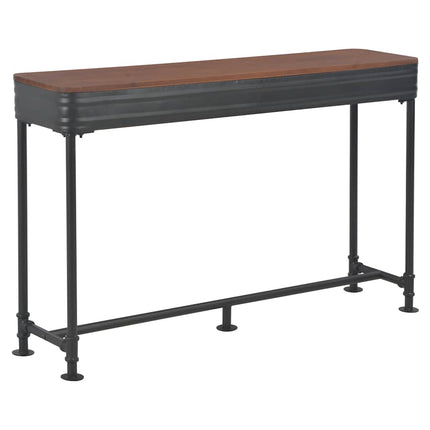 Konsolbord med 2 lådor 120x30x75 cm massivt granträ