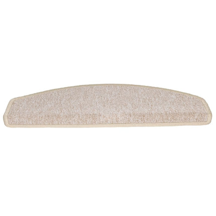 Trappmattor 15 st 65x24x4 cm Taupe halvrunda stora