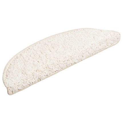 Trappmattor 15 st 56x17x3 cm vita halvrunda