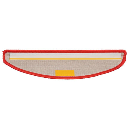 Trappmattor 15 st 56x17x3 cm röda halvrunda
