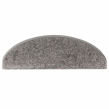 Trappmattor 15 st 65x21x4 cm grå halvrunda stora