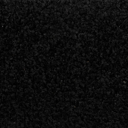 Trappmattor 15 st 65x21x4 cm svarta halvrunda stora