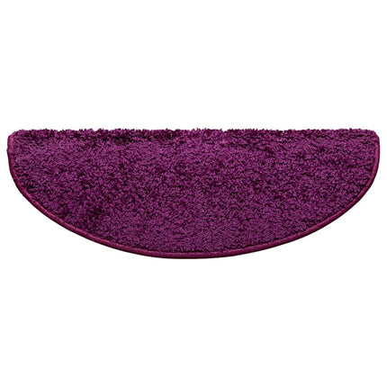 Trappmattor 15 st 65x21x4 cm violett halvrunda stora