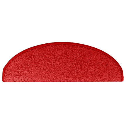 Trappmattor 15 st 65x21x4 cm röda halvrunda stora