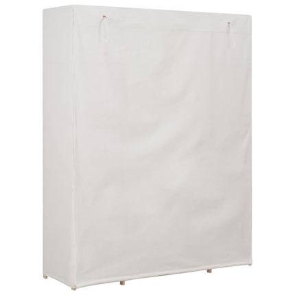 Garderob 135x40x170 cm vit tyg