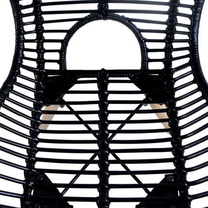 Matstolar 6 st naturlig rotting svart