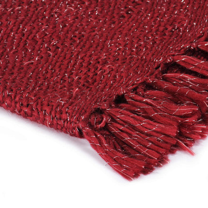 Pläd Vinröd 220 x 250 cm Polyester