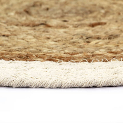 Bordstabletter 6 st naturlig 38 cm rund jute och bomull