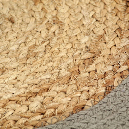 Bordstabletter 4 st naturlig och grå 38 cm jute och bomull