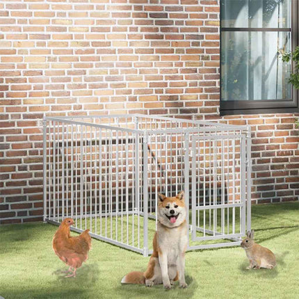 Hundgård för utomhusbruk 100x200x100 cm