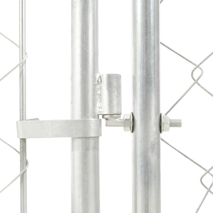 Hundgård med tak för utomhusbruk 200x200x135 cm