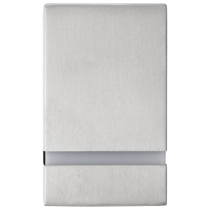 Utomhusvägglampa 2 st 35 W silver rektangulär