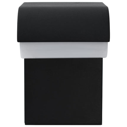 Utomhusvägglampa LED 9 W svart oval