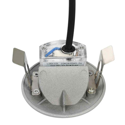 Utomhusvägglampa LED 6 st 2 W silver rund