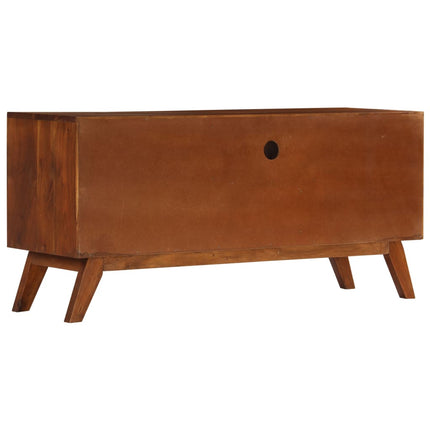 TV-bänk med 3 lådor 110x35x50 cm massivt återvunnet akaciaträ