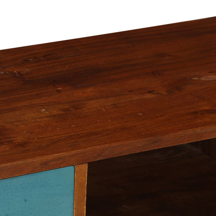 TV-bänk med 3 lådor 110x35x50 cm massivt återvunnet akaciaträ