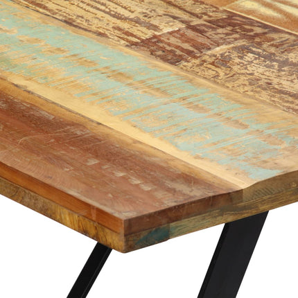 Matbord 180x90x76 cm massivt återvunnet trä