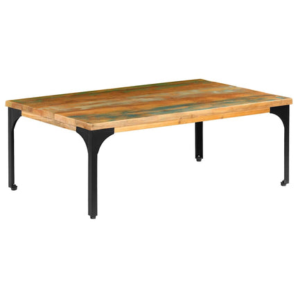 Soffbord 100x60x35 cm massivt återvunnet trä