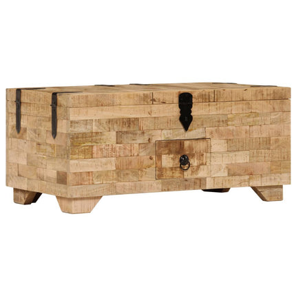Soffbord massivt mangoträ 80x40x35 cm
