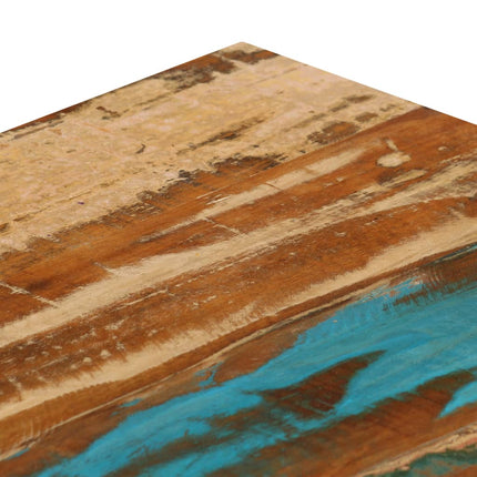 Soffbord 100x50x35 cm massivt återvunnet trä och stål