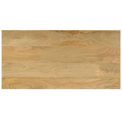 Soffbord 100x50x35 cm massivt mangoträ och stål