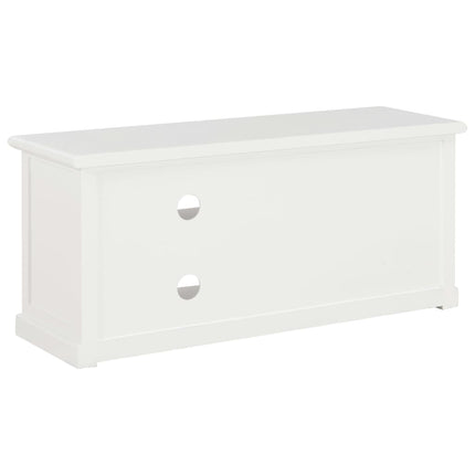 TV-bänk vit 90x30x40 cm trä
