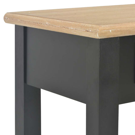 Avlastningsbord svart 110x35x80 cm trä