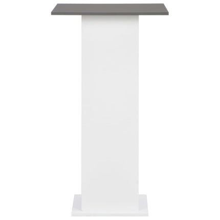Barbord vit och antracit 60x60x110 cm