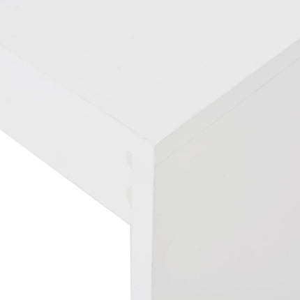 Barbord med hylla vit 110x50x103 cm