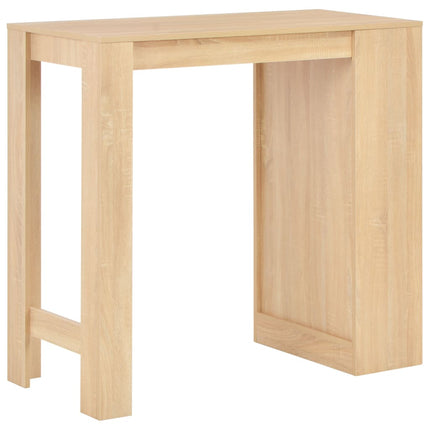 Barbord med hylla ek 110x50x103 cm