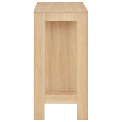 Barbord med hylla ek 110x50x103 cm