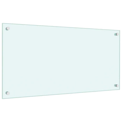Stänkskydd mjölkfärgad 80x40 cm härdat glas