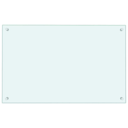 Stänkskydd mjölkfärgad 80x50 cm härdat glas
