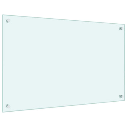 Stänkskydd mjölkfärgad 80x50 cm härdat glas