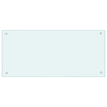 Stänkskydd mjölkfärgad 90x40 cm härdat glas