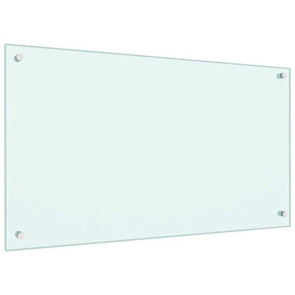 Stänkskydd mjölkfärgad 90x50 cm härdat glas