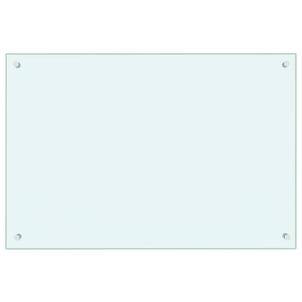 Stänkskydd mjölkfärgad 90x60 cm härdat glas