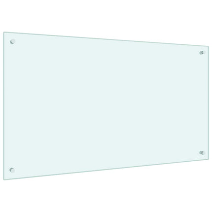 Stänkskydd mjölkfärgad 100x60 cm härdat glas