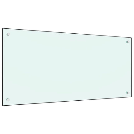 Stänkskydd mjölkfärgad 120x60 cm härdat glas