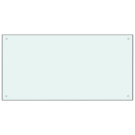 Stänkskydd mjölkfärgad 120x60 cm härdat glas