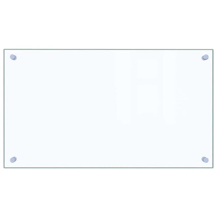 Stänkskydd transparent 70x40 cm härdat glas