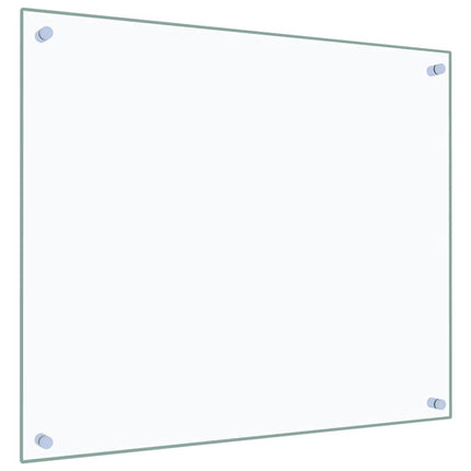 Stänkskydd transparent 70x60 cm härdat glas