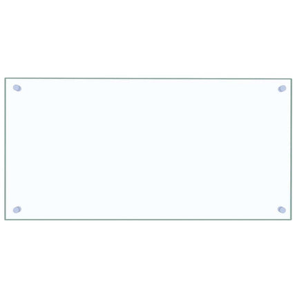 Stänkskydd transparent 80x40 cm härdat glas