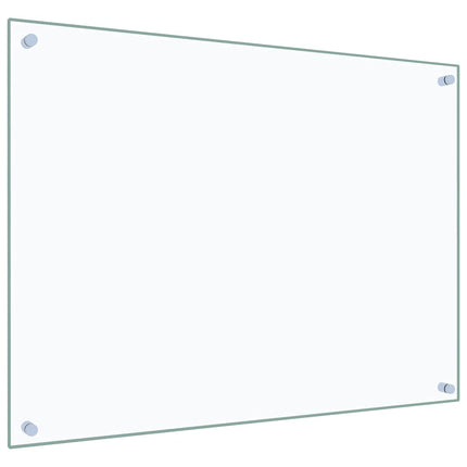 Stänkskydd transparent 80x60 cm härdat glas