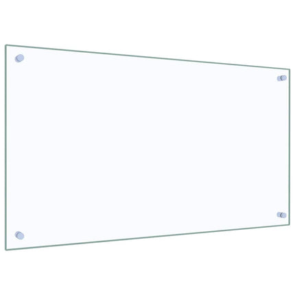 Stänkskydd transparent 90x50 cm härdat glas