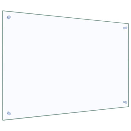Stänkskydd transparent 90x60 cm härdat glas
