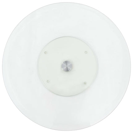 Snurrbar serveringsbricka transparent 60 cm härdat glas