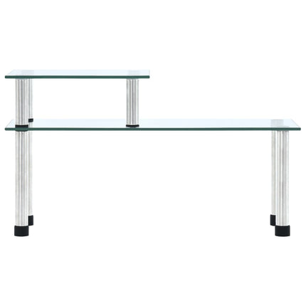 Kökshylla transparent 45x16x26 cm härdat glas