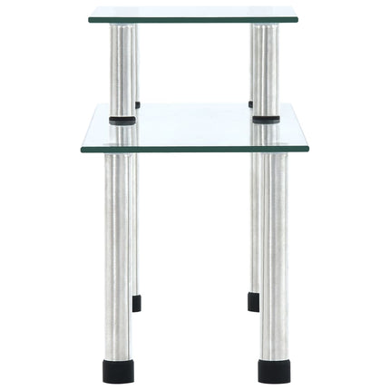 Kökshylla transparent 45x16x26 cm härdat glas