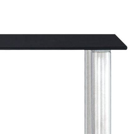 Kökshylla svart 45x16x26 cm härdat glas